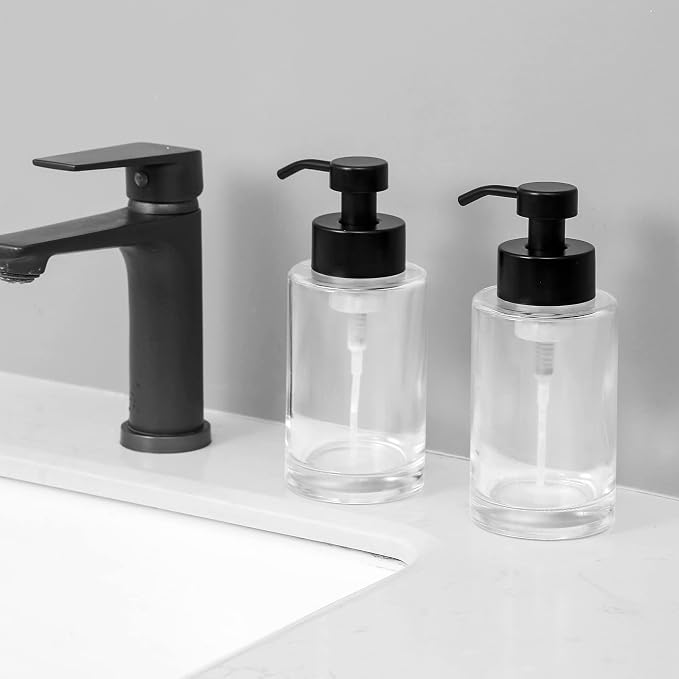 Foaming Soap Dispenser Set, 12 Oz Glass Hand Soap Dispenser - Image 5