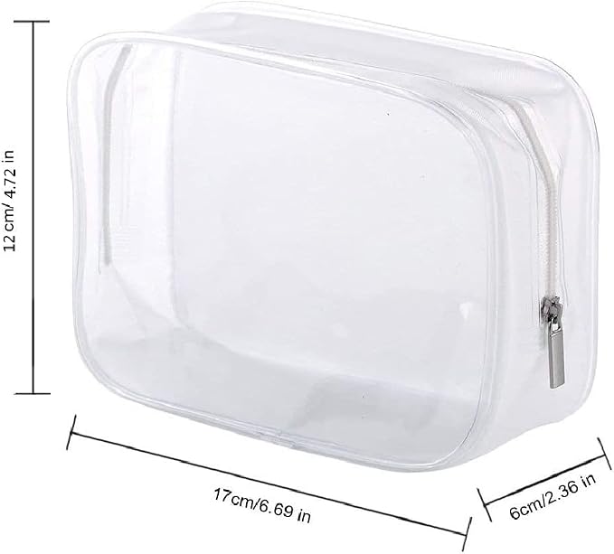 BEFORYOU 6 Pack Clear Toiletry Carry Pouch - Image 2