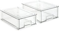 Isaac Jacobs Stackable Organizer Drawer Set, Pull-Out Bins, Food/Fridge/Freezer by IsaacJacobs