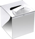 Sumnacon Square Stainless Steel Tissue Box Cover by Sumnacon