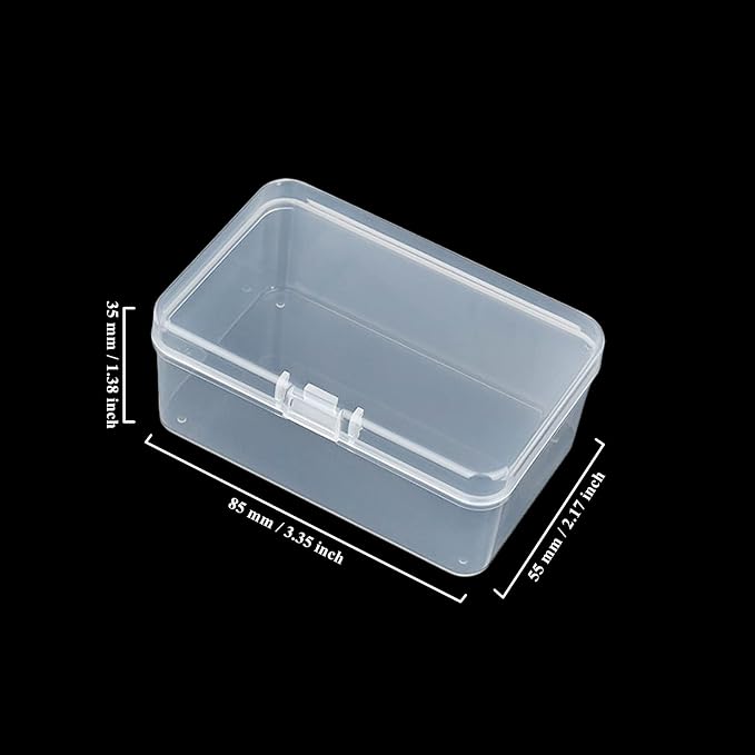 20 Pack Rectangular Clear Plastic Storage Containers Box - Image 2