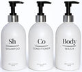 Shampoo & Conditioner Shower Dispenser Set, Pearl White by Unknown