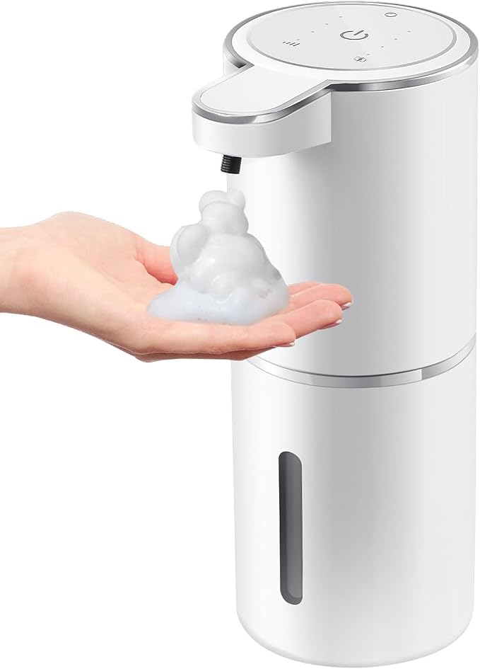 Automatic Foaming Soap Dispenser, 4-Level Adjustable Foam, Wall Mount, USB by Gotofine