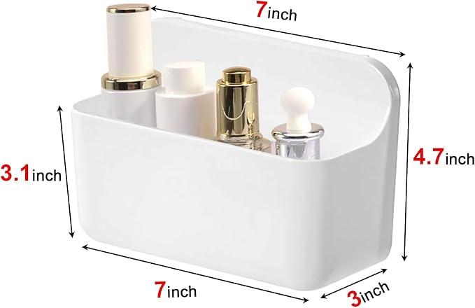 CGBE 2 Packs Cabinet Door Organizer, Acrylic Adhesive Shelf Wall Mounted Storage - Image 2
