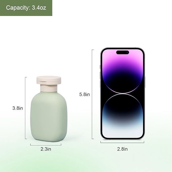 3.4 oz Small Plastic Travel Shampoo Bottles, Empty Plastic Squeeze Bottles - Image 4