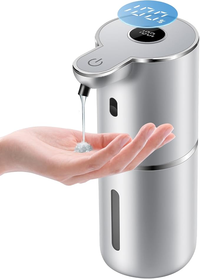 Automatic Liquid Soap Dispenser 12.8oz, Rechargeable & 6 Levels Soap Adjustable by Unknown