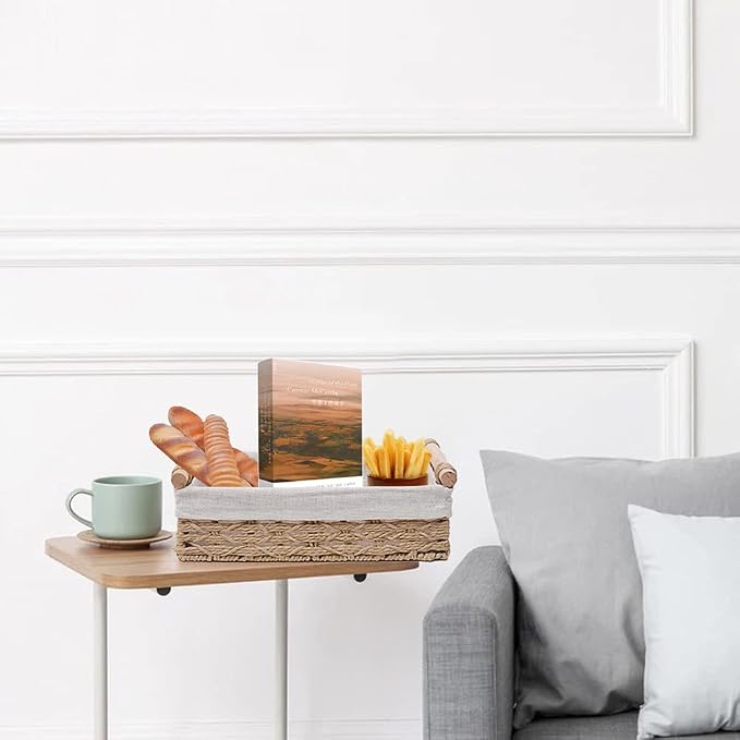 Round Paper Rope Storage Basket, Wicker Baskets - Image 6