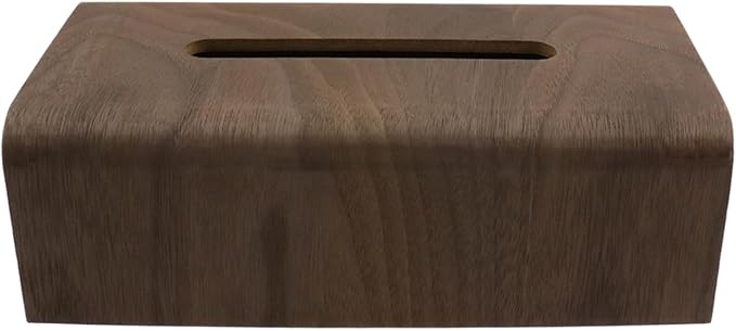 Geesatis Tissue Box Cover, Square Wood Tissue Box Holder, Rectangular Napkin - Image 4