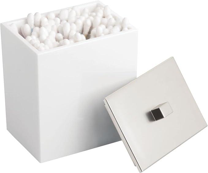mDesign Plastic Rectangle Apothecary Canister - Image 6