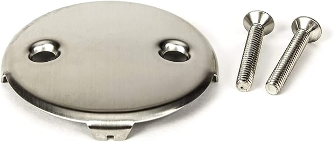 PF WaterWorks Universal Bathtub/Bath Tub Drain Single/One Hole Overflow Face by PermaFLOW