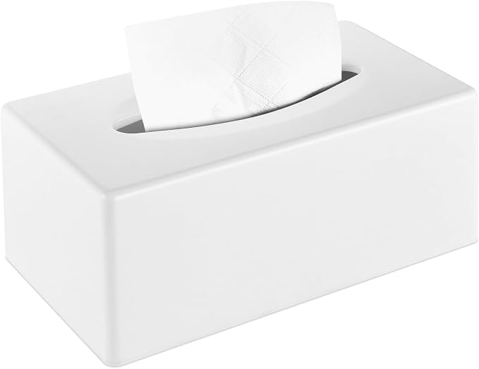 Tissue Box Cover, Rectangular Facial Tissue Holder by MoreTidierAndMoreFortunate