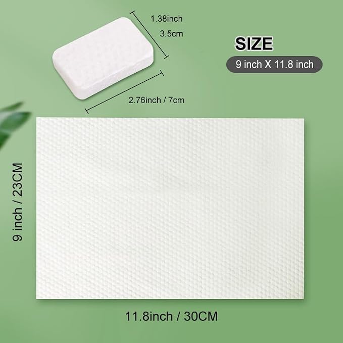 20 pcs Compressed Towels for Travel, HOMIOVE Portable Thick Disposable - Image 2