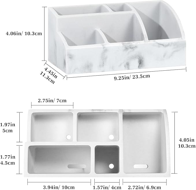 Luxspire Electric Toothbrush Holders, Bathroom Organizer Countertop Caddy 5 - Image 5