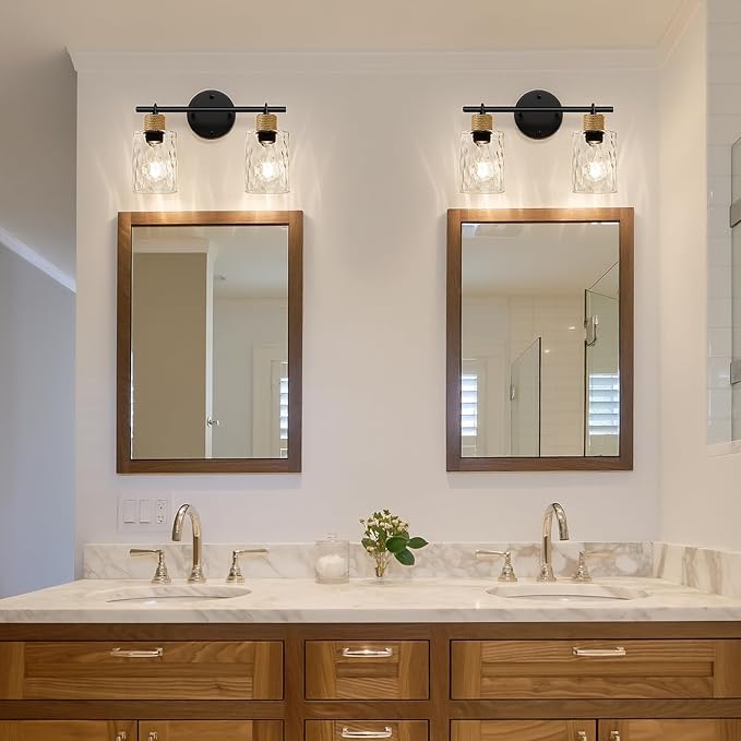 Bathroom Light Fixtures, 2-Light Coastal Vanity Lights - Image 3