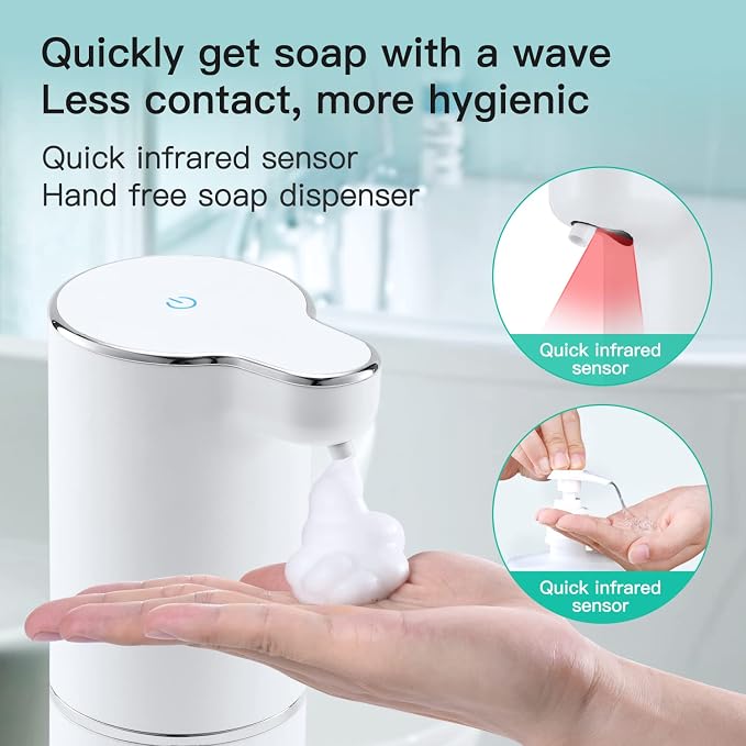 LAOPAO Soap Dispenser, Automatic Foaming Hand Soap Dispenser Touchless - Image 2