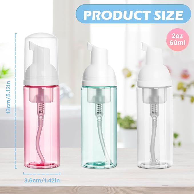 2oz Travel Foam Pump Bottle, Lash Cleanser - Image 4