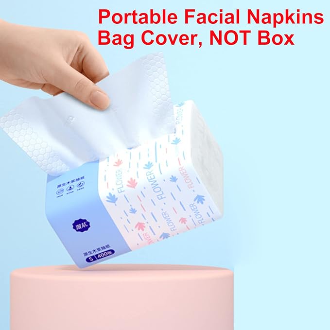 4 Packs Small Soft Facial Tissue, Toilet Paper, Disposable Napkin, Bag Cover - Image 5