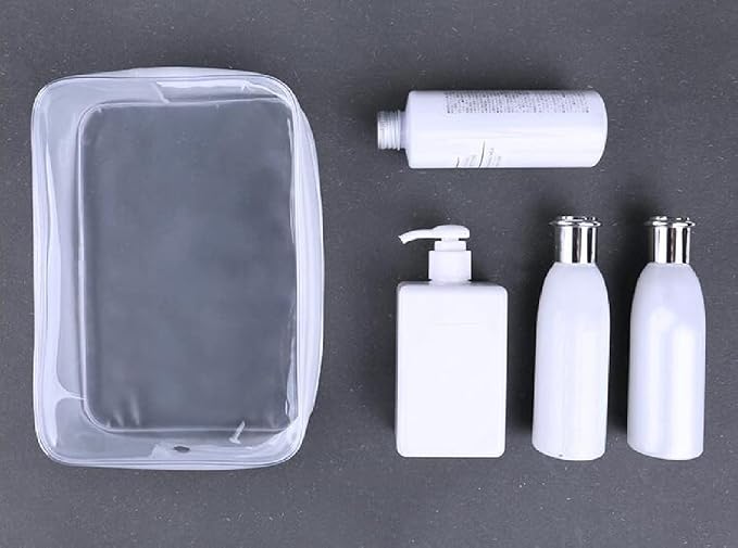 6 Pack Clear Toiletry Carry Pouch - Image 3
