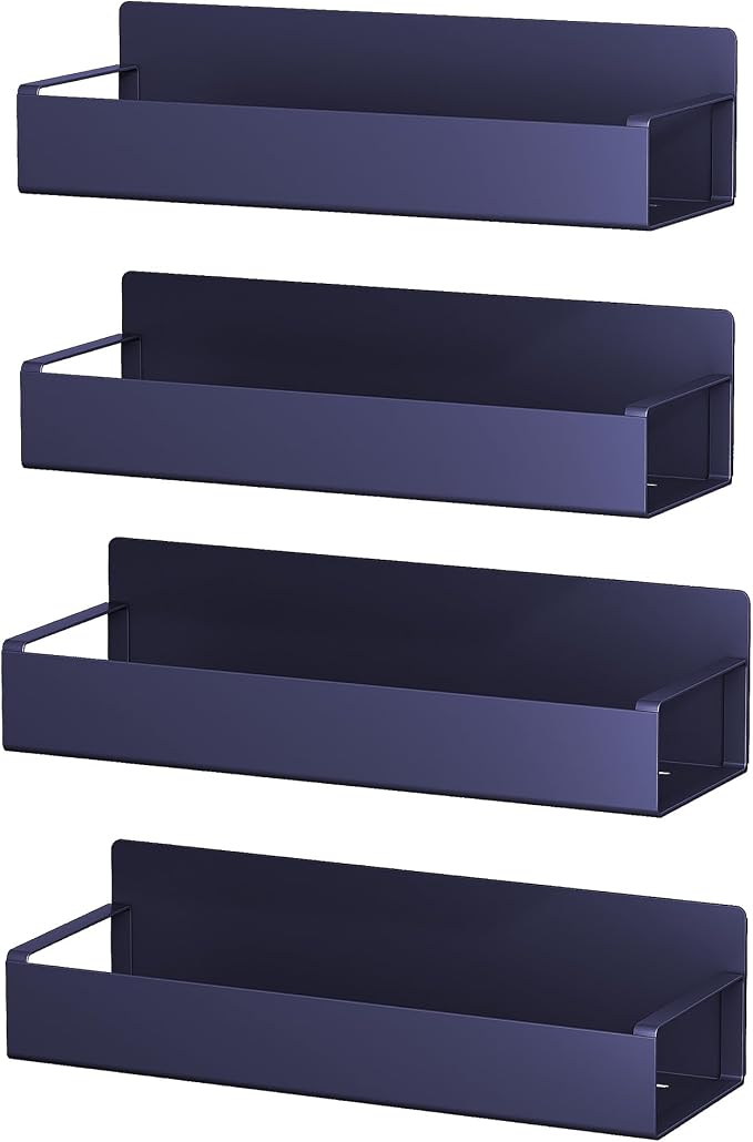 4 Pack Moveable Fridge Magnetic Spice Racks, Metal Purple - Image 7