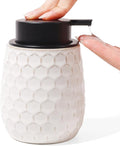 Soap Dispenser, 12 OZ Ceramic Liquid White Hand Soap Dispenser by ANTISSHOME