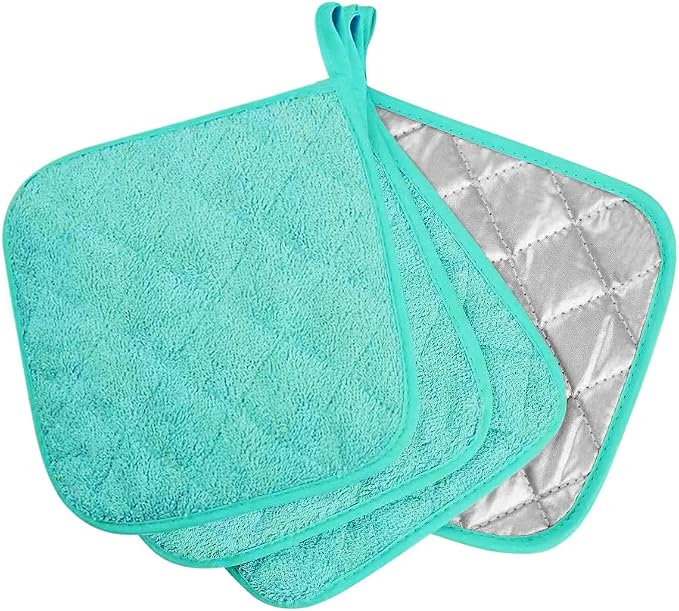 meioro 4-Pack Pot Holders for Kitchen High Heat Resistant Potholder, 100% by meioro