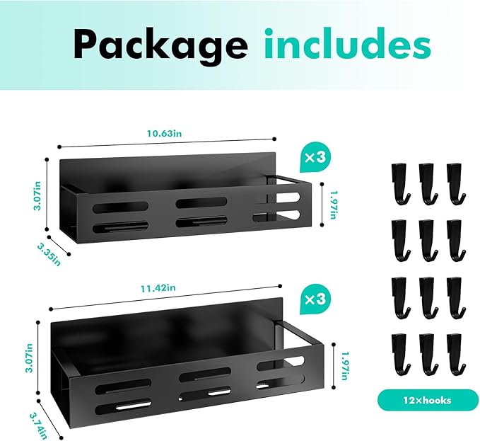 6 Pack Magnetic Spice Rack for Refrigerator Set - Image 2