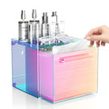Rainbow Disposable Facial Towels Storage Box Acrylic Container Compatible by TAINESS