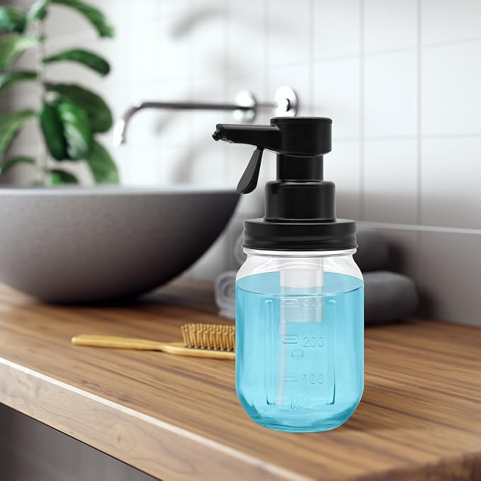 12oz Automatic Touch Sensor Liquid Glass Soap Dispenser, Hands-Free Mason Jar - Image 8