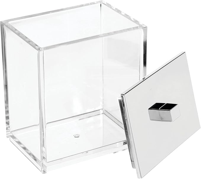 mDesign Plastic Rectangle Apothecary Canister - Image 7