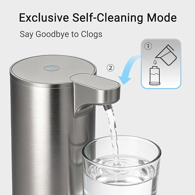 LAOPAO Automatic Foaming Soap Dispenser, Matte Stainless Steel Touchless Soap - Image 5