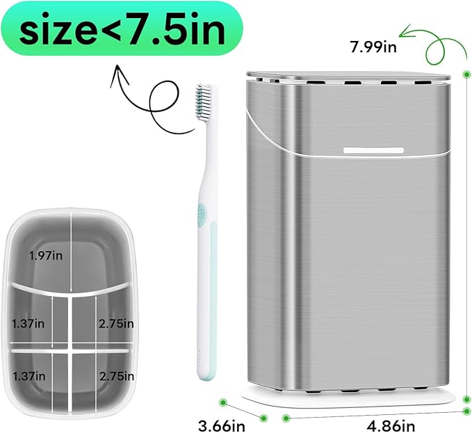 Toothbrush Holders with Cover - Image 2