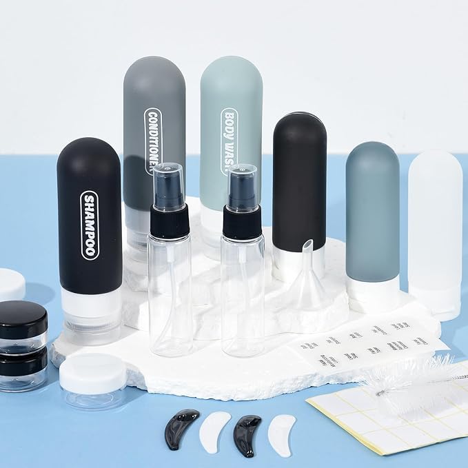 20 Pack Travel Bottles Set, TSA Approved Travel Size Toiletries Containers - Image 7