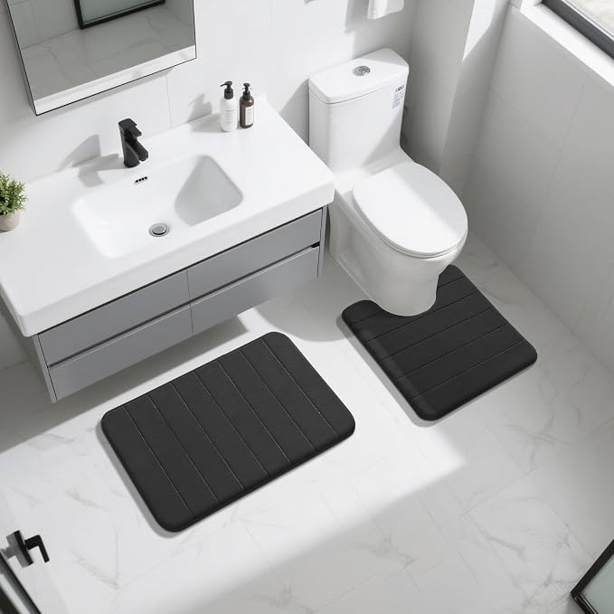 Yimobra Memory Foam Bath Mat Set 2 Piece - Image 7