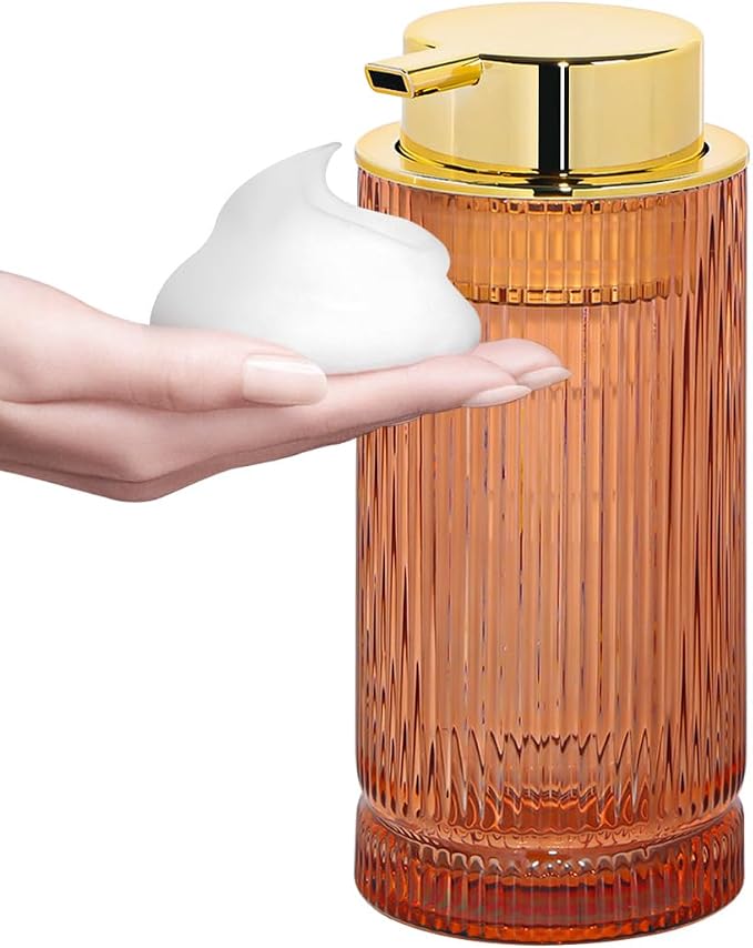 Foaming Soap Dispenser, Glass Foam Hand Soap Dispenser by Tonxus