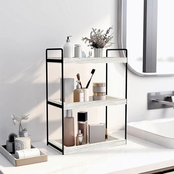 Dorhors 3 Tier Bathroom Counter Organizer, Countertop Bathroom Storage Shelf - Image 5