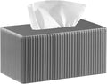 Larger Tissue Box Cover, Modern PU Leather Rectangular Facial Tissue Holder by Thelittlebeautyoflife