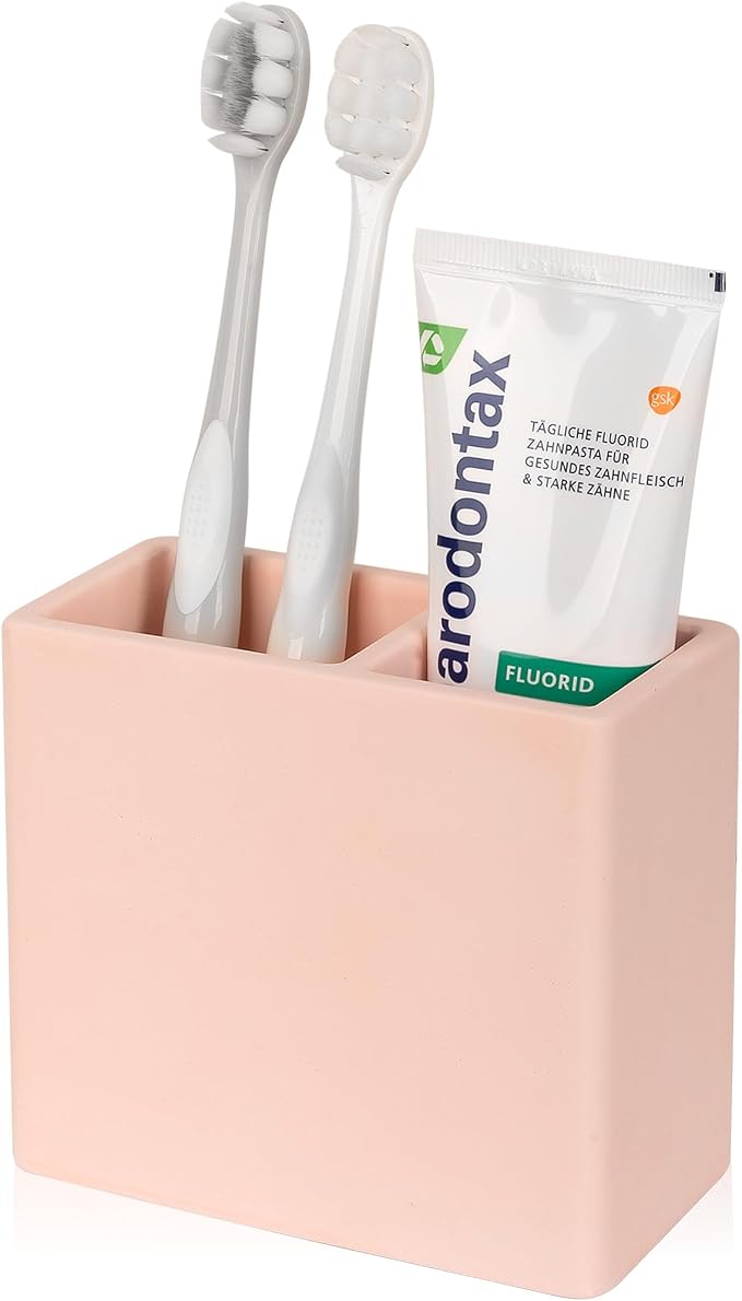 Diatomite Toothbrush Holder 2 Slots Tooth Brush Holder by Heagoale