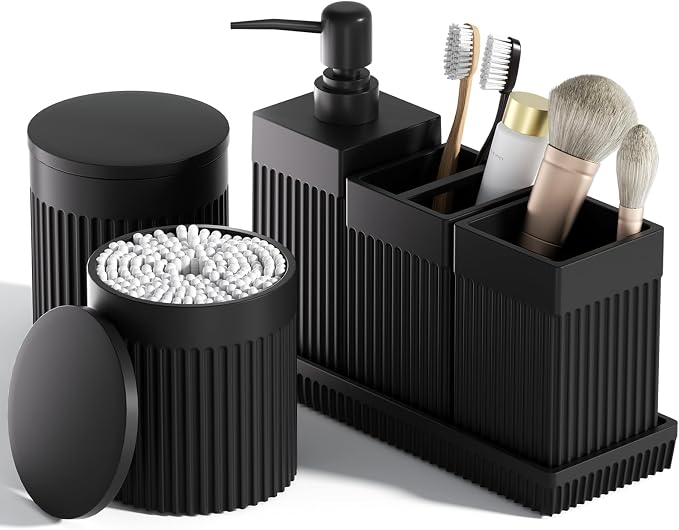 6-Piece Black Bathroom Set by LetUsMakeHomeYourFavoriteDestination