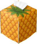 Funny Fruit Tissue Box Cover Summer Cute Yellow Pineapple Leather Tissue Box by Unknown