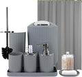 Grey Bathroom Accessories Set by Unknown