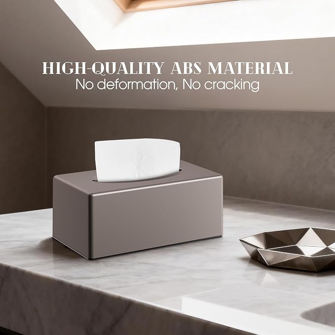 Tissue Box Cover, Rectangular Facial Tissue Holder - Image 6