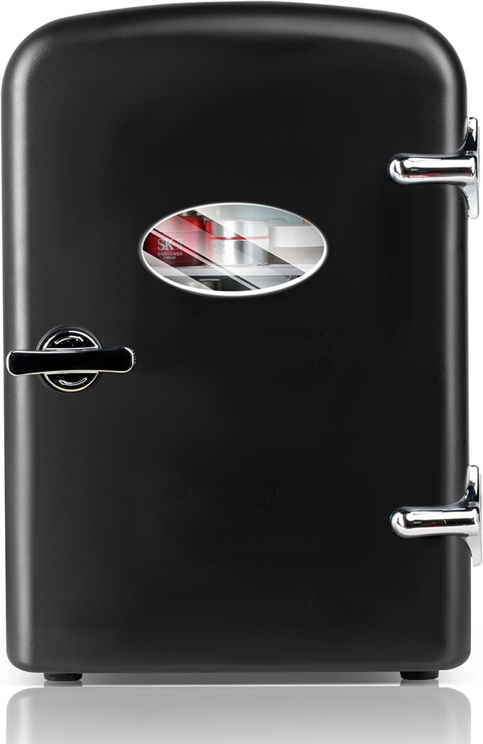 YSSOA Mini Fridge with Observation Window 4-Liter Six 12 oz Cans Portable by YSSOA