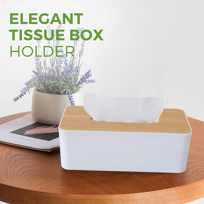 Tissue Box Cover, Rectangle Tissue Box Holder - Image 6