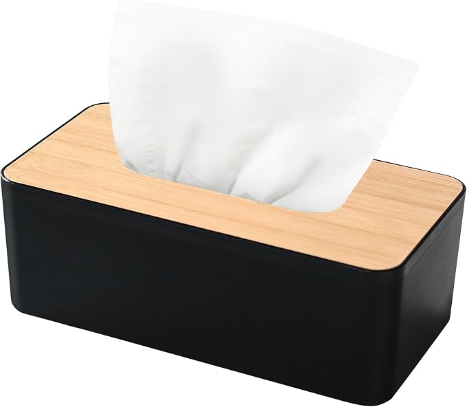 Tissue Box Cover, Rectangle Tissue Box Holder by S310