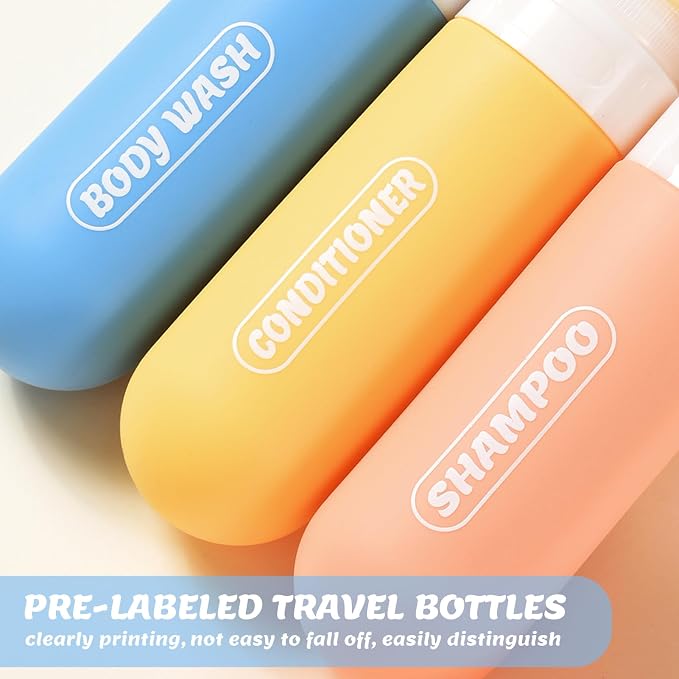 20 Pack Travel Bottles Set, TSA Approved Travel Size Toiletries Containers - Image 3