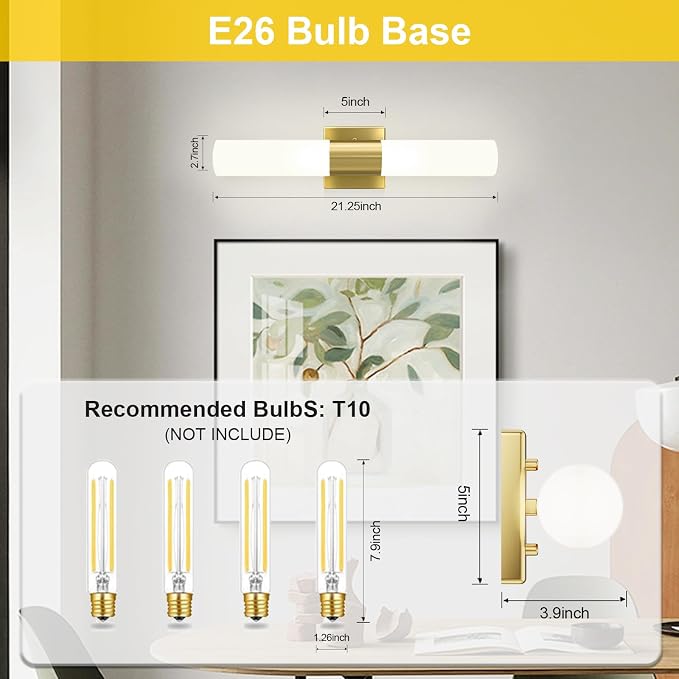 Kalium Bathroom Wall Sconces Set of Two, 21 Inch Modern Vanity Lights - Image 8