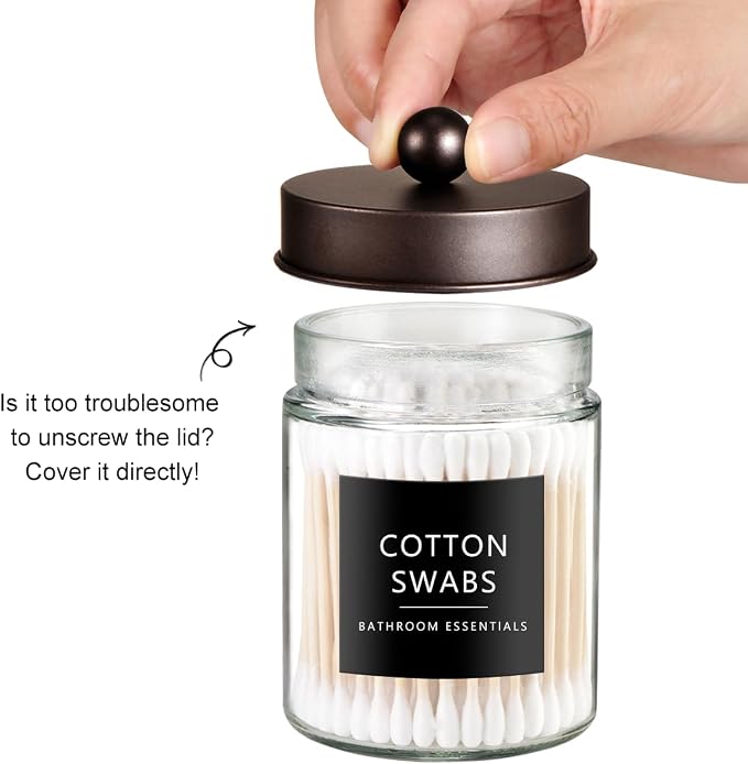 SheeChung 3-Pack Glass Apothecary Jars - Image 3