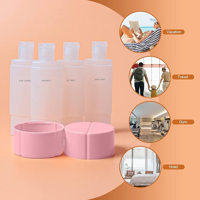 Olatay 4-in-1 Leak-Proof Bottle, 4 * 60ml/2oz, - Image 6