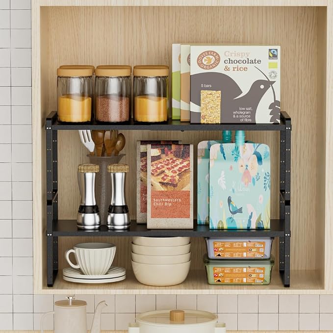 Slideep Expandable Cupboard Organizer, Large Kitchen Cabinet Organizer - Image 4