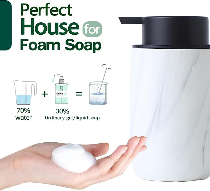 Marble Foaming Soap Dispenser Set - Image 3